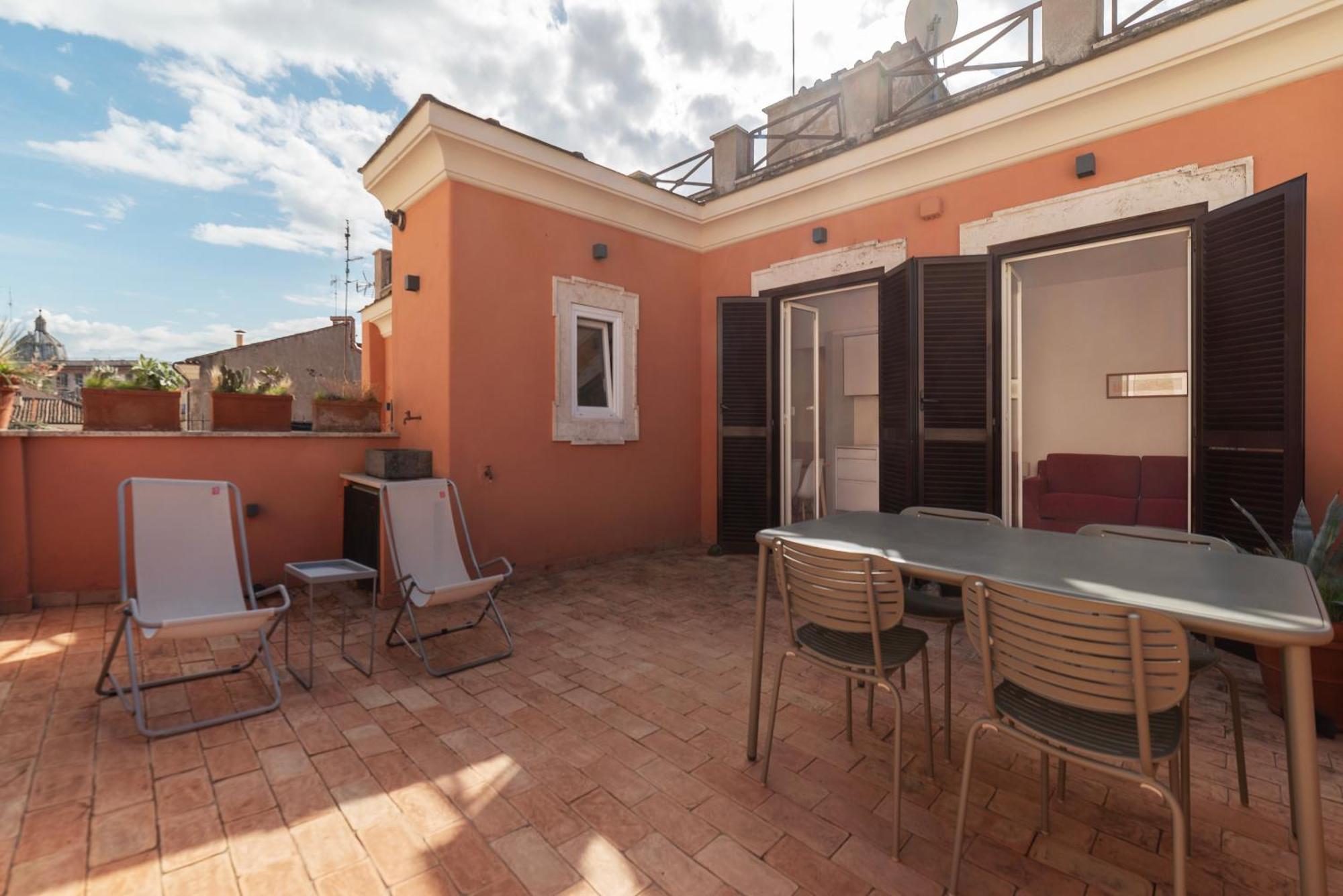 Apartment With Terrace In Via Del Pellegrino - FromhometoRoma Exterior foto